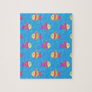 Swimming Fish Pattern Jigsaw Puzzle