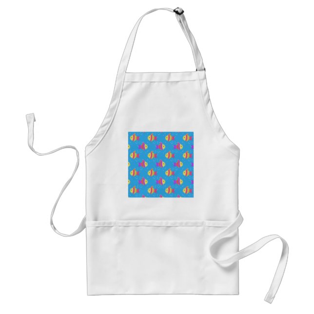 Swimming Fish Pattern Standard Apron (Front)