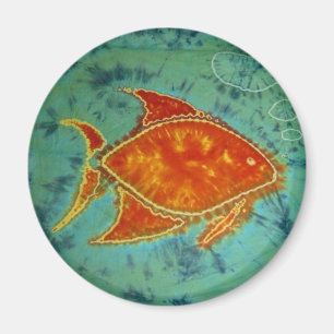 Swimming Fish Tie Dye Magnet