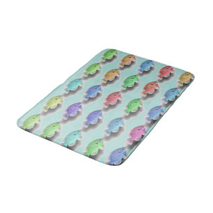 Swimming Fishies Bath Mat