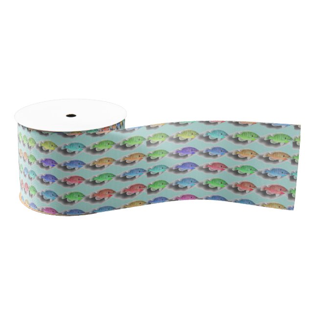 Swimming Fishies Grosgrain Ribbon (Spool)