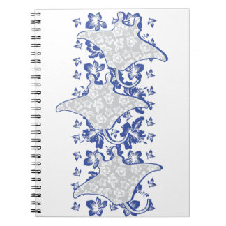 Swimming-Floral-Mantas Notebook