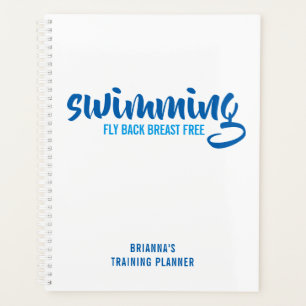 Swimming Fly Back Breast Free SwimTraining Planner