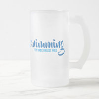 Swimming Fly Back Breast Free Typographic Text