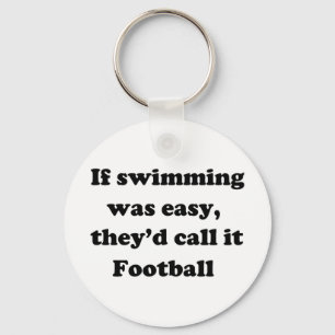 Swimming Football Key Ring