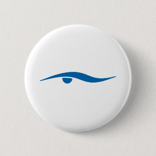 Swimming for life 6 cm round badge