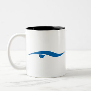 Swimming for life Two-Tone coffee mug
