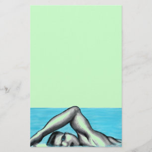 Swimming Freestyle swimmer stroke Stationery