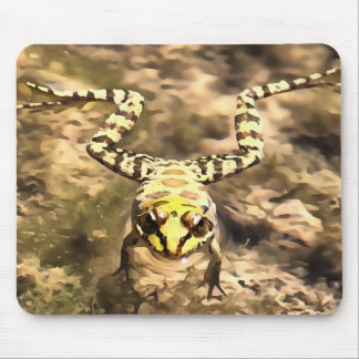 Swimming Frog Immersed In Clear River Water Painti Mouse Mat