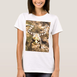 Swimming Frog Immersed In Clear River Water Painti T-Shirt