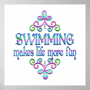 Swimming Fun Poster