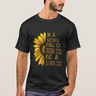Swimming Funny Sunflower Shirts Swimming Coach Sh