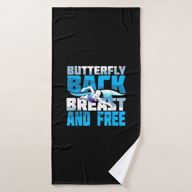 Swimming Gift For Swimmer Bath Towel (Bath Towel)