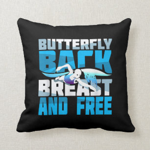 Swimming Gift For Swimmer Cushion