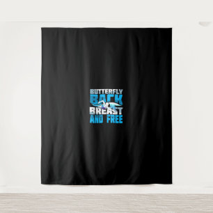 Swimming Gift For Swimmer Tapestry