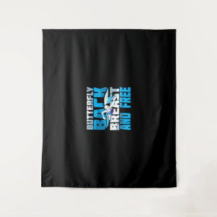 Swimming Gift For Swimmer Tapestry