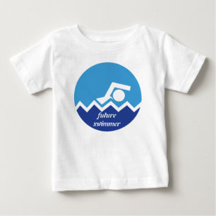 Swimming gifts, future swimmer custom baby T-Shirt