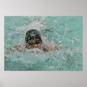 Swimming Girl 28" x 20",Value Poster Paper (Matte)