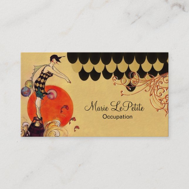 Swimming Girl ~ Business Card (Front)