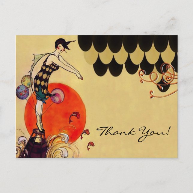 Swimming Girl ~ Postcard (Front)