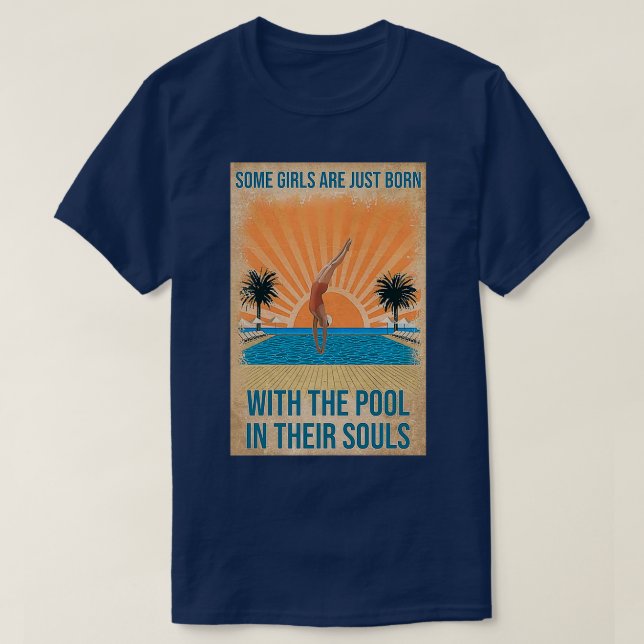Swimming Girl T-Shirt (Design Front)