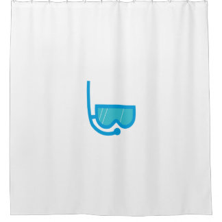 swimming goggles shower curtain