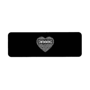 Swimming Heart Coach Swimmer Gift Swim Lover Gifts