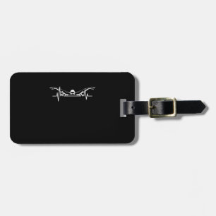 Swimming Heartbeat Swim Team Swimmer Women Girls Luggage Tag