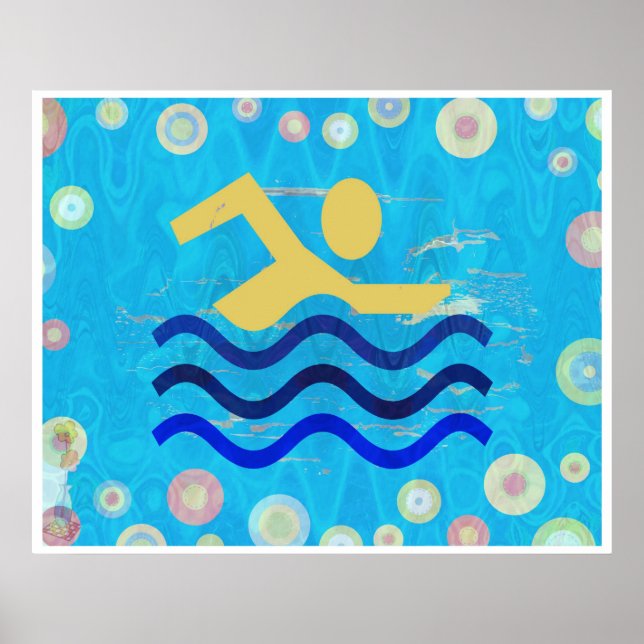 Swimming:  Hot Times Cool Mind Poster (Front)