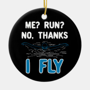 Swimming - I Fly Ceramic Tree Decoration