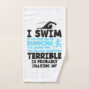 Swimming - I Swim Hand Towel
