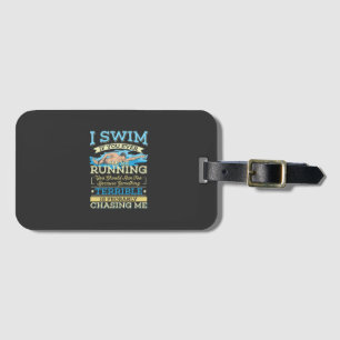 Swimming - I Swim Luggage Tag