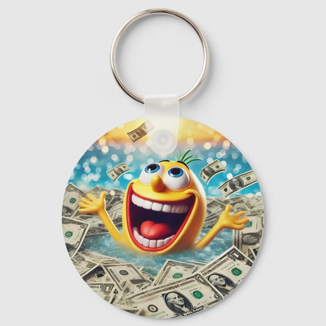 swimming in money key ring (Front)