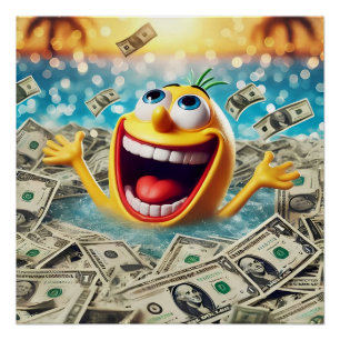 swimming in money poster
