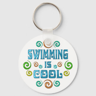 Swimming is Cool Key Ring