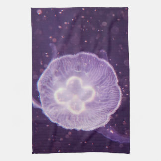 Swimming Jellyfish Tea Towel