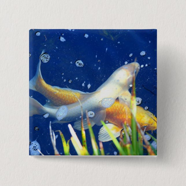swimming koi button (Front)