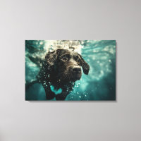 Swimming Labrador Puppy Underwater Design