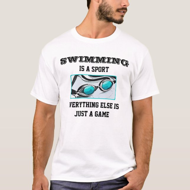 Swimming Ladies Tee Shirt (Front)