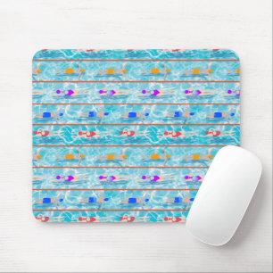 Swimming Laps Pool Swim Team Pattern Mouse Mat