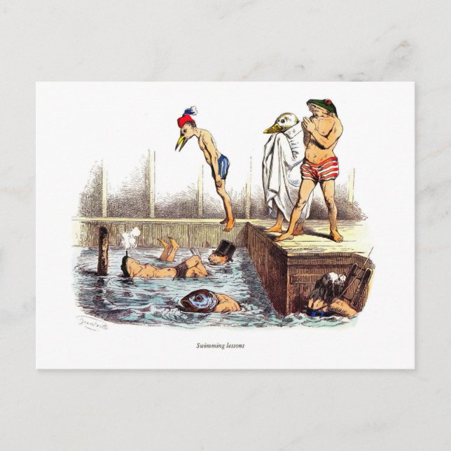 Swimming Lessons Postcard (Front)