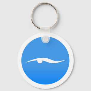 Swimming logo on T-shirt Key Ring