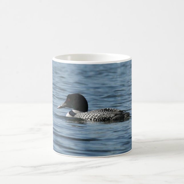 Swimming Loon Coffee Mug (Center)