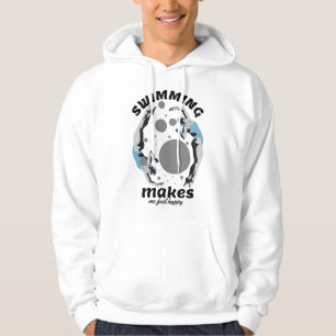 Swimming Makes Me Feel Happy - Water Lover Hoodie