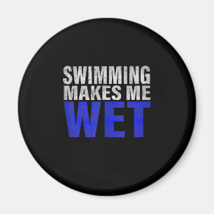 Swimming Makes Me Wet Tank Top Magnet