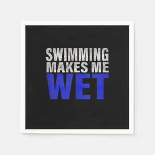 Swimming Makes Me Wet Tank Top Napkin