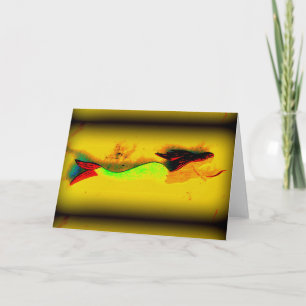 swimming mermaid greeting card