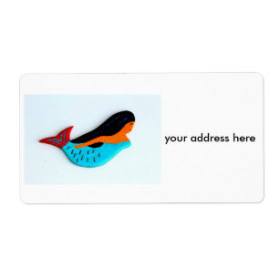 swimming mermaid shipping labels
