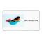 swimming mermaid shipping labels