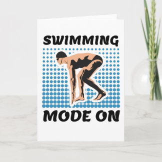Swimming Mode on - Pool Lover Card